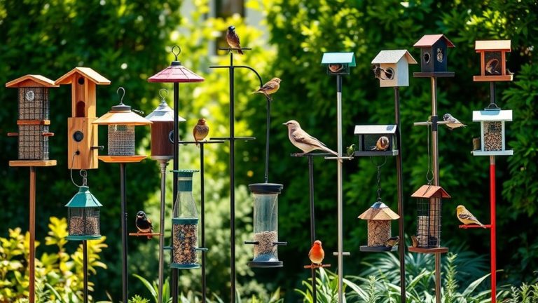 affordable pole bird feeders