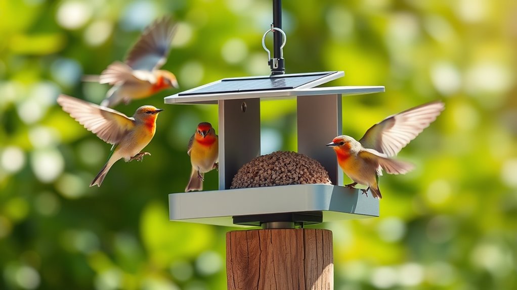bird feeder camera solar
