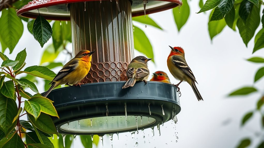 rainproof bird feeder options