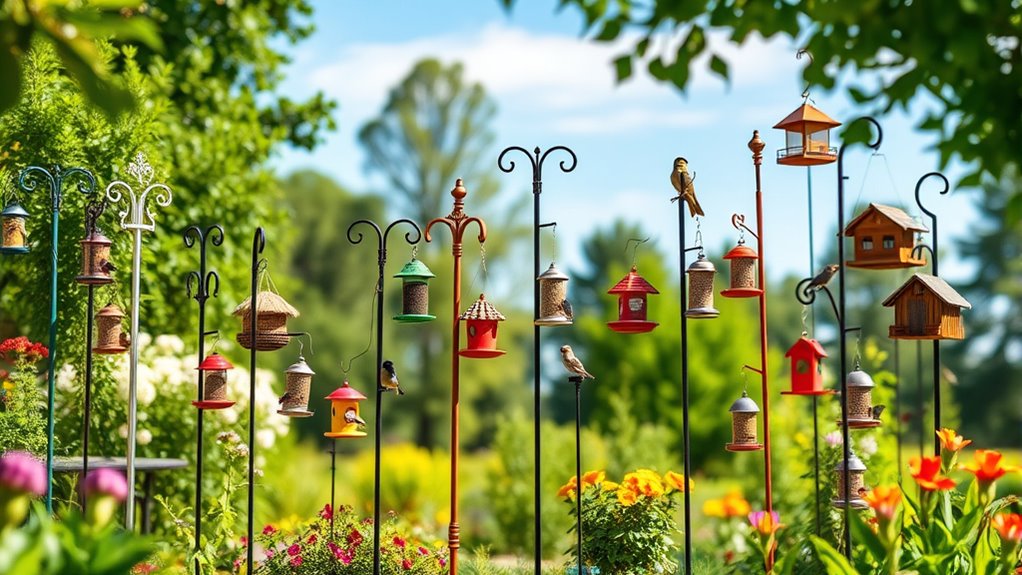 top bird feeder poles