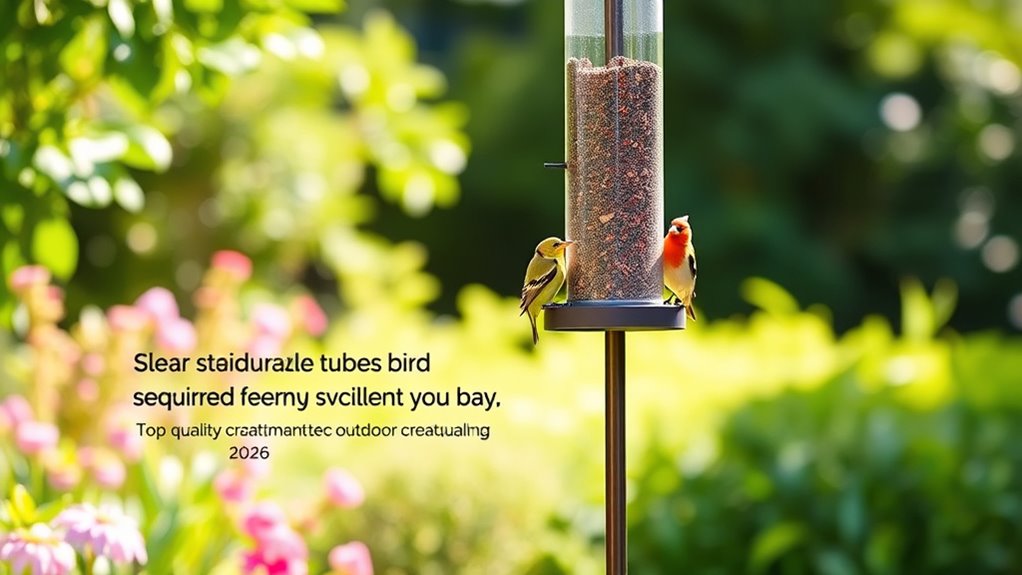 top squirrel resistant bird feeders