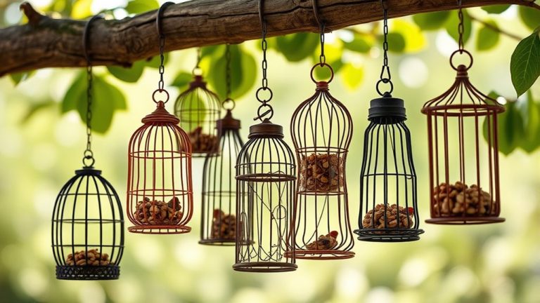 top wire cage bird feeders